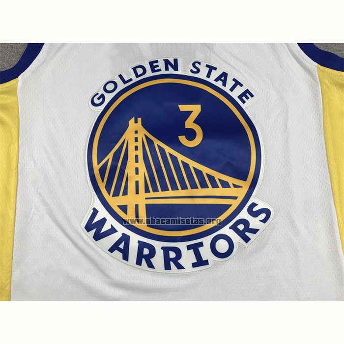 Camiseta Golden State Warriors Jordan Poole NO 3 Association 2022-23 Blanco